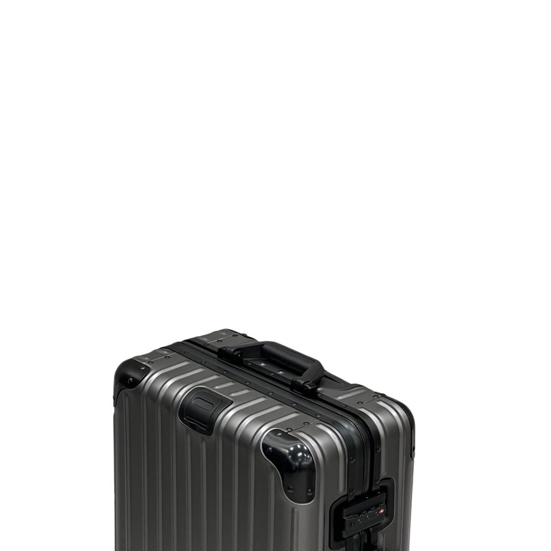 REAL Full Metal Aluminium 20 inch Cabin Carry on Luggage Suitcase - 55x40x23cm
