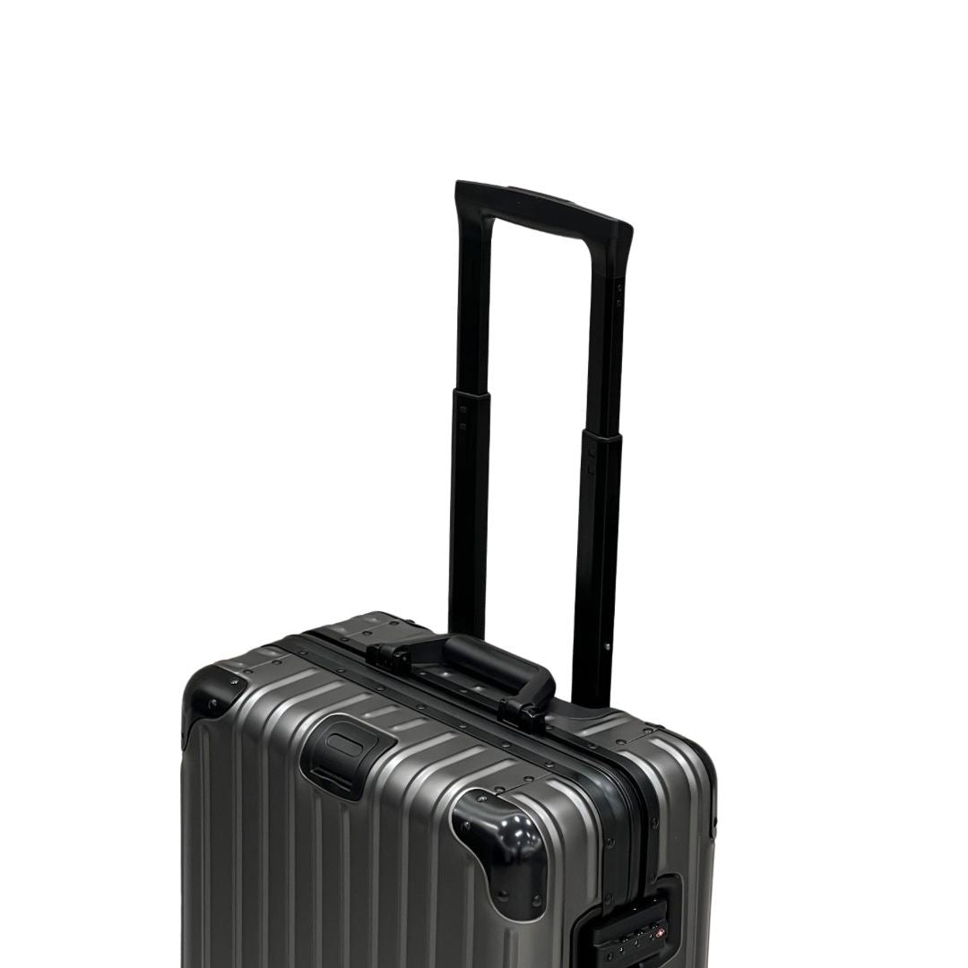 REAL Full Metal Aluminium 20 inch Cabin Carry on Luggage Suitcase - 55x40x23cm