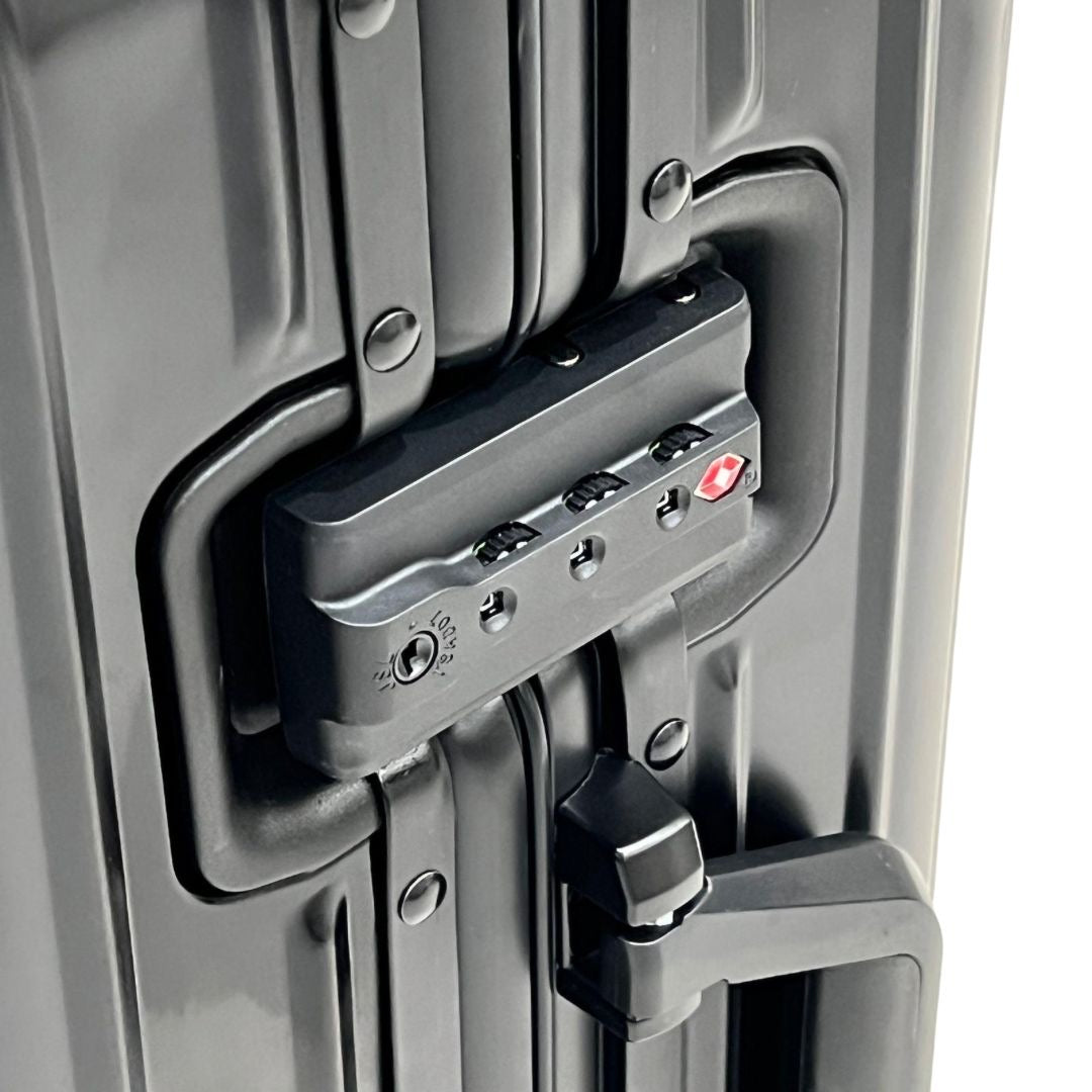 REAL Full Metal Aluminium 20 inch Cabin Carry on Luggage Suitcase - 55x40x23cm