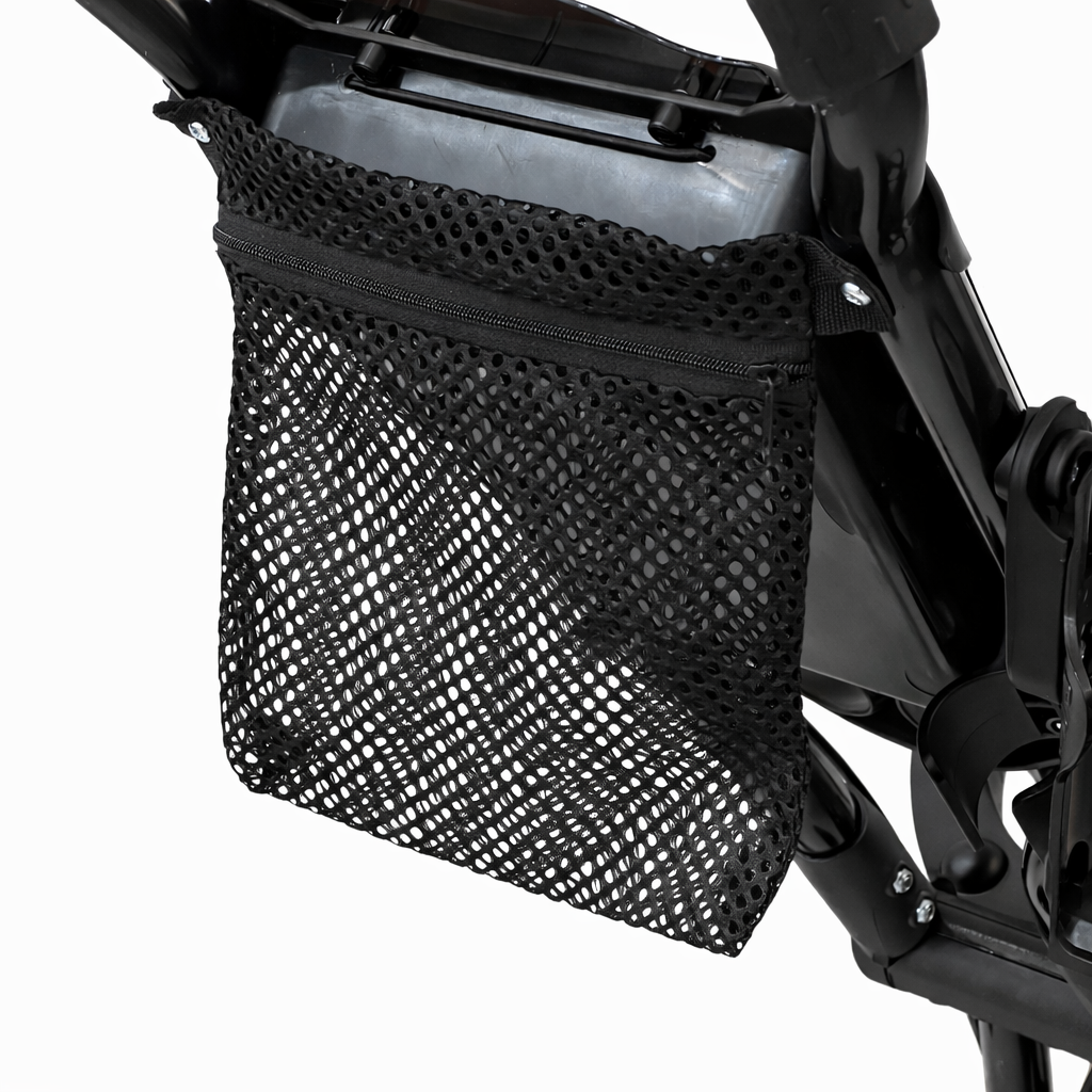 LiteCaddy Premium 4 Wheel Golf Trolley Cart – Stable, Lightweight, Compact Fold with Built-In Storage