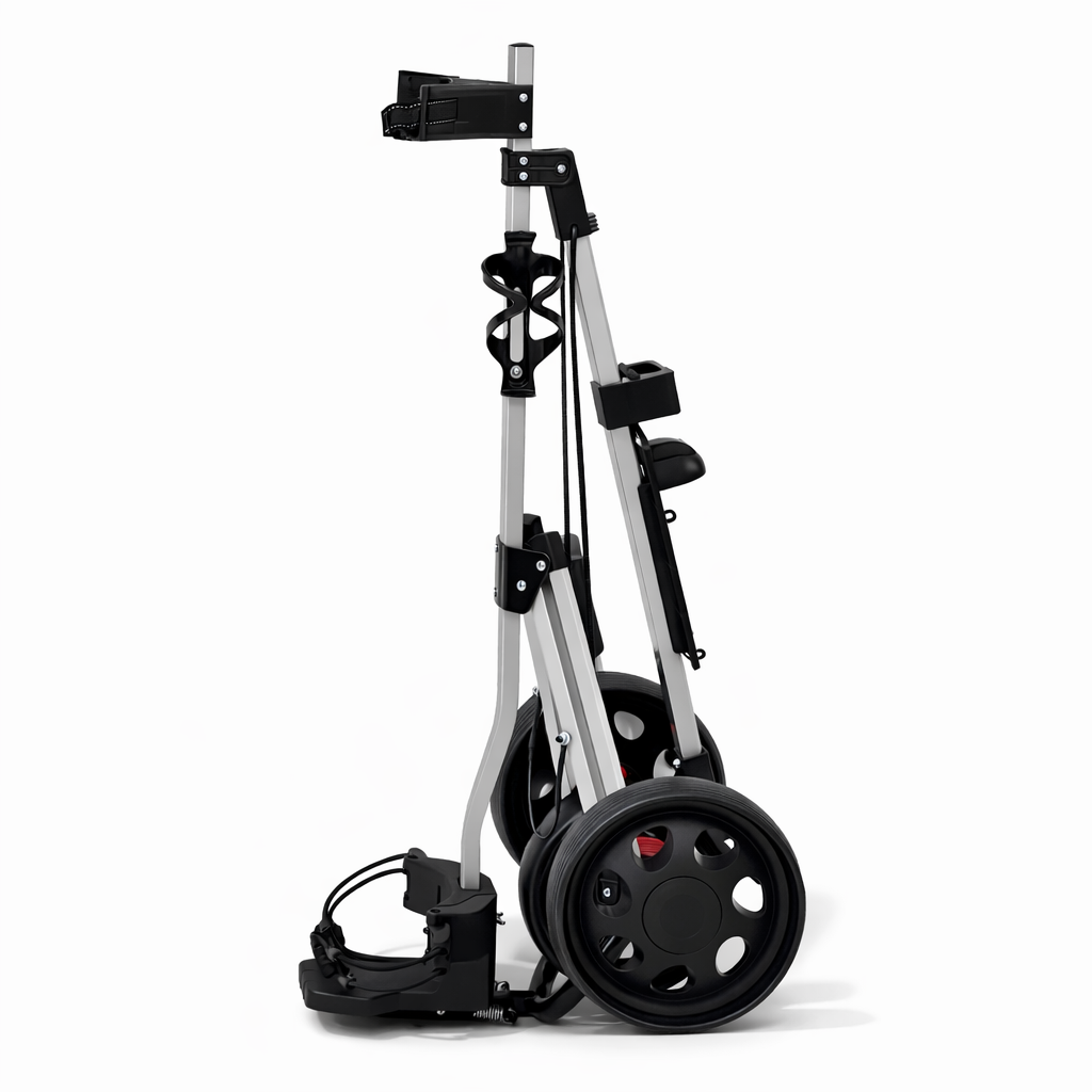 LiteCaddy 3 Wheel Push Golf Trolley Cart – Lightweight, Compact Fold, Smooth Rolling Performance