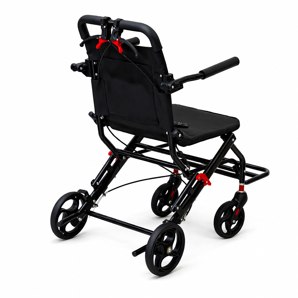 Ultra Lightweight Narrow Compact Folding Portable Travel Wheelchair Wheel Chair