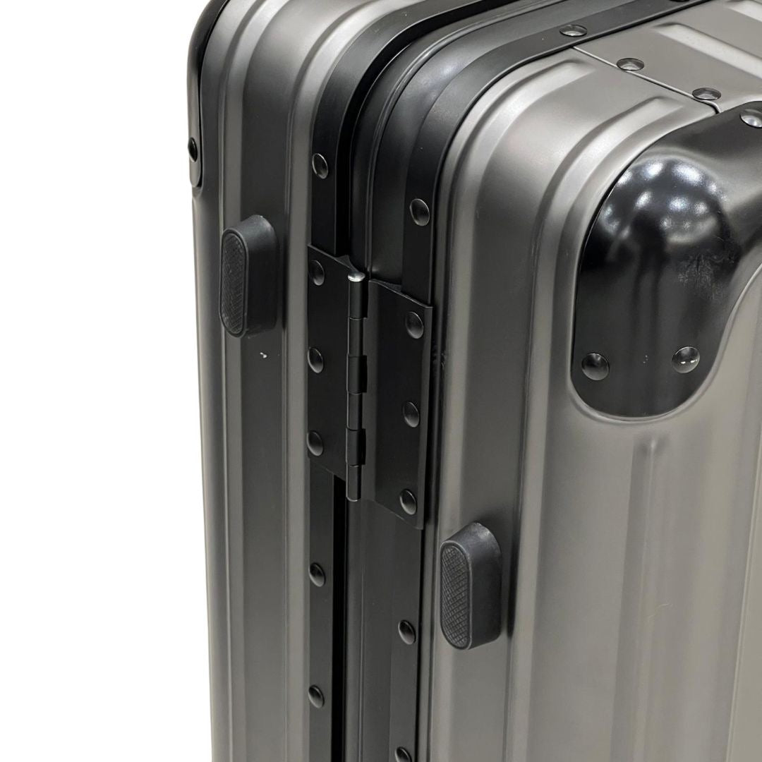 REAL Full Metal Aluminium 20 inch Cabin Carry on Luggage Suitcase - 55x40x23cm