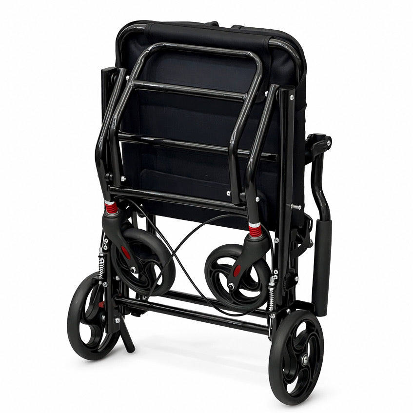 Ultra Lightweight Narrow Compact Folding Portable Travel Wheelchair Wheel Chair