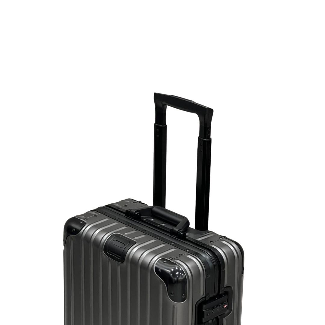 REAL Full Metal Aluminium 20 inch Cabin Carry on Luggage Suitcase - 55x40x23cm