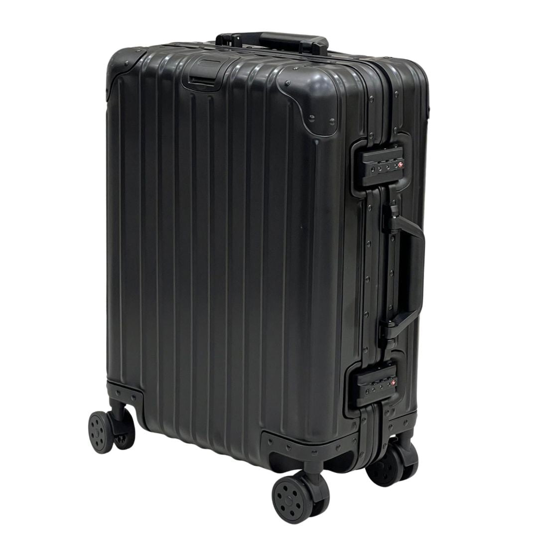 REAL Full Metal Aluminium 20 inch Cabin Carry on Luggage Suitcase - 55x40x23cm