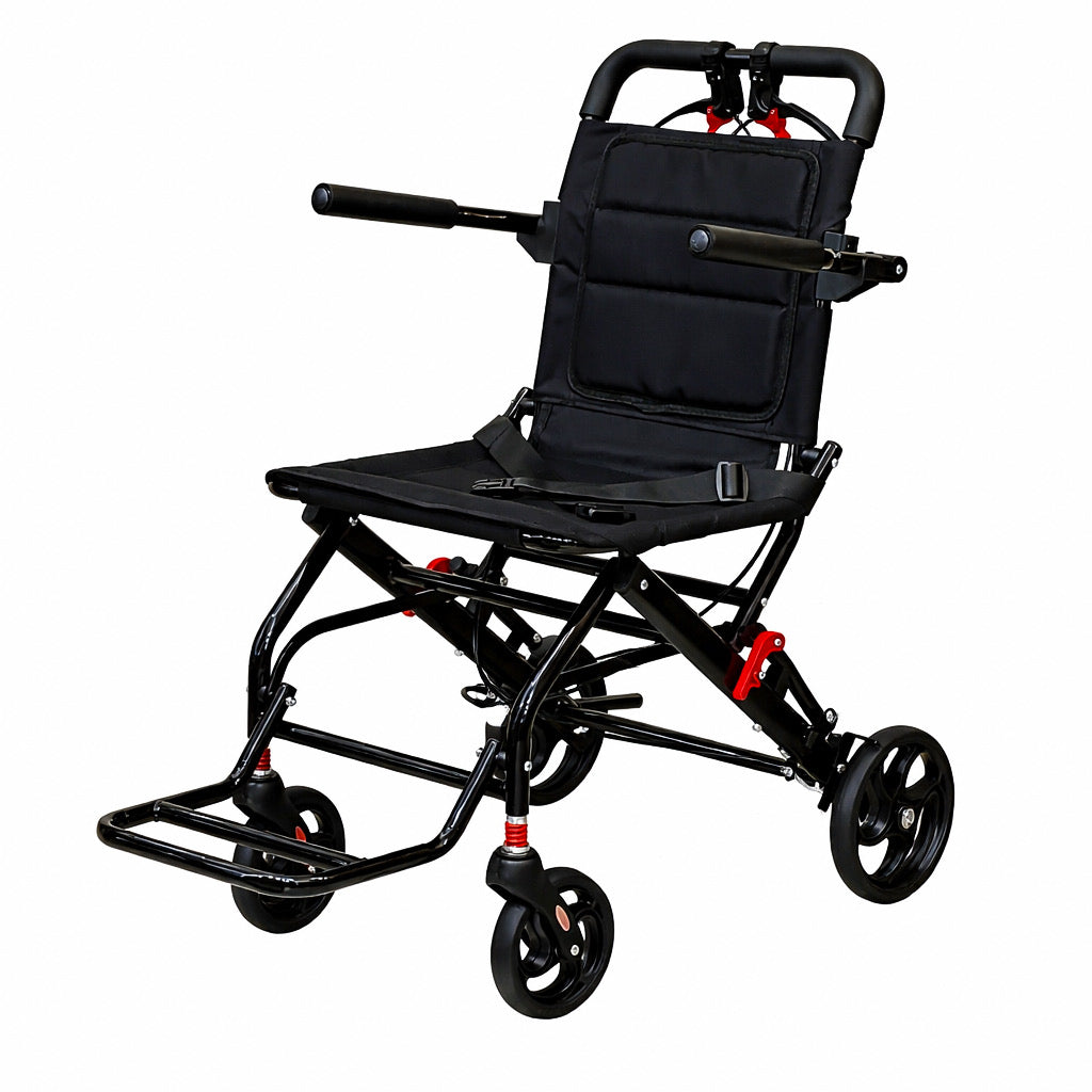 Ultra Lightweight Narrow Compact Folding Portable Travel Wheelchair Wheel Chair