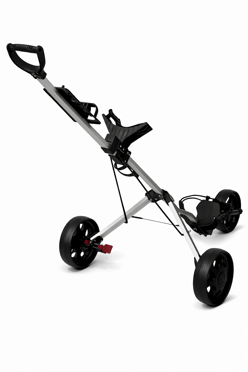 LiteCaddy 3 Wheel Push Golf Trolley Cart – Lightweight, Compact Fold, Smooth Rolling Performance