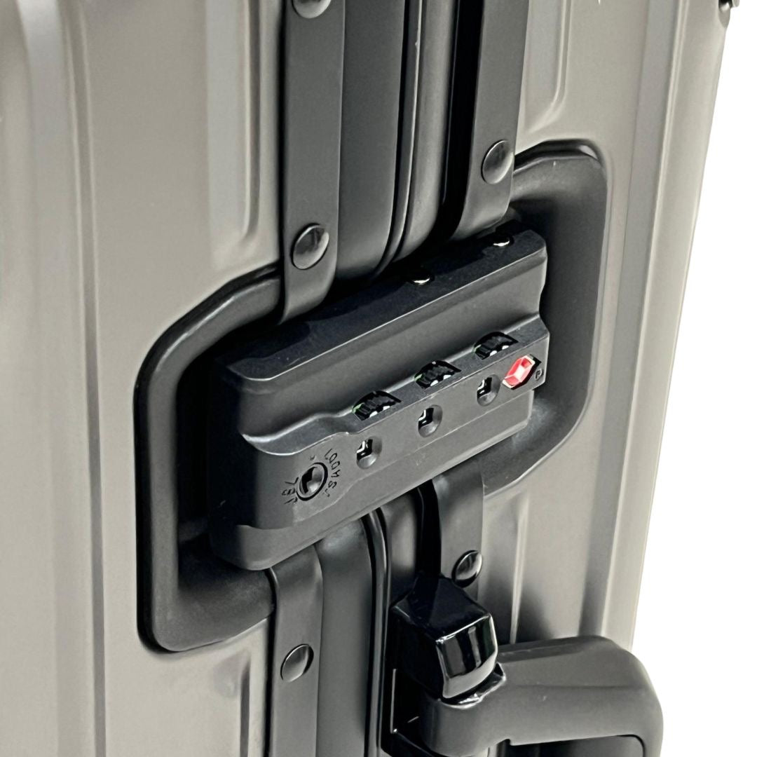 REAL Full Metal Aluminium 20 inch Cabin Carry on Luggage Suitcase - 55x40x23cm