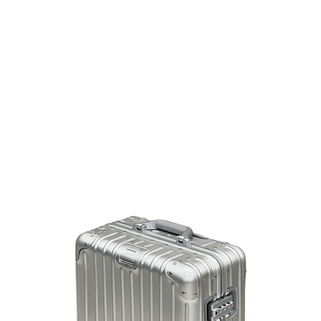 REAL Full Metal Aluminium 20 inch Cabin Carry on Luggage Suitcase - 55x40x23cm