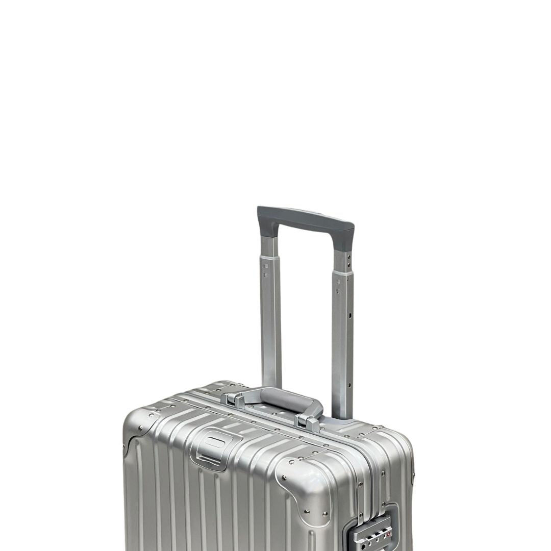 REAL Full Metal Aluminium 20 inch Cabin Carry on Luggage Suitcase - 55x40x23cm
